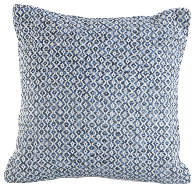 Blue Diamond Throw Pillow Contemporary Decorative Pillows by LR Home Houzz