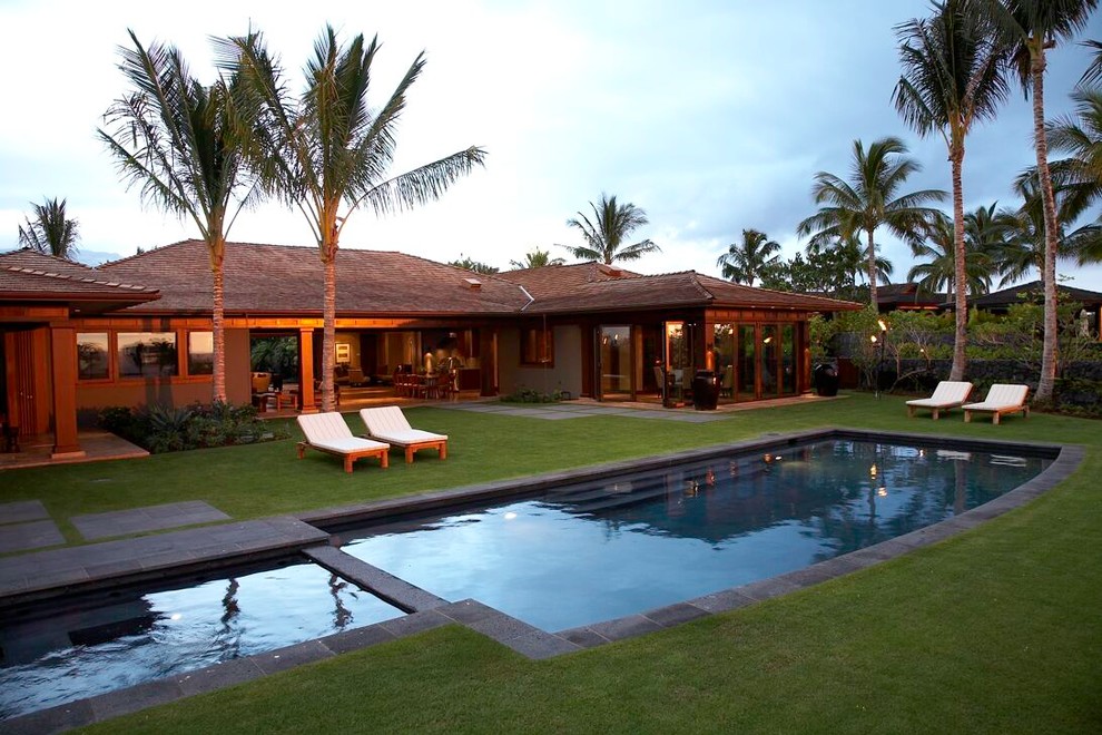 Tropical pool in Hawaii.