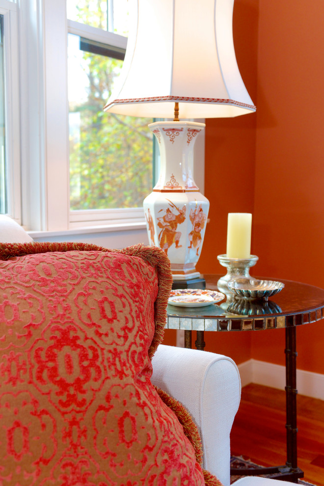 Example of a transitional dining room design in Boston