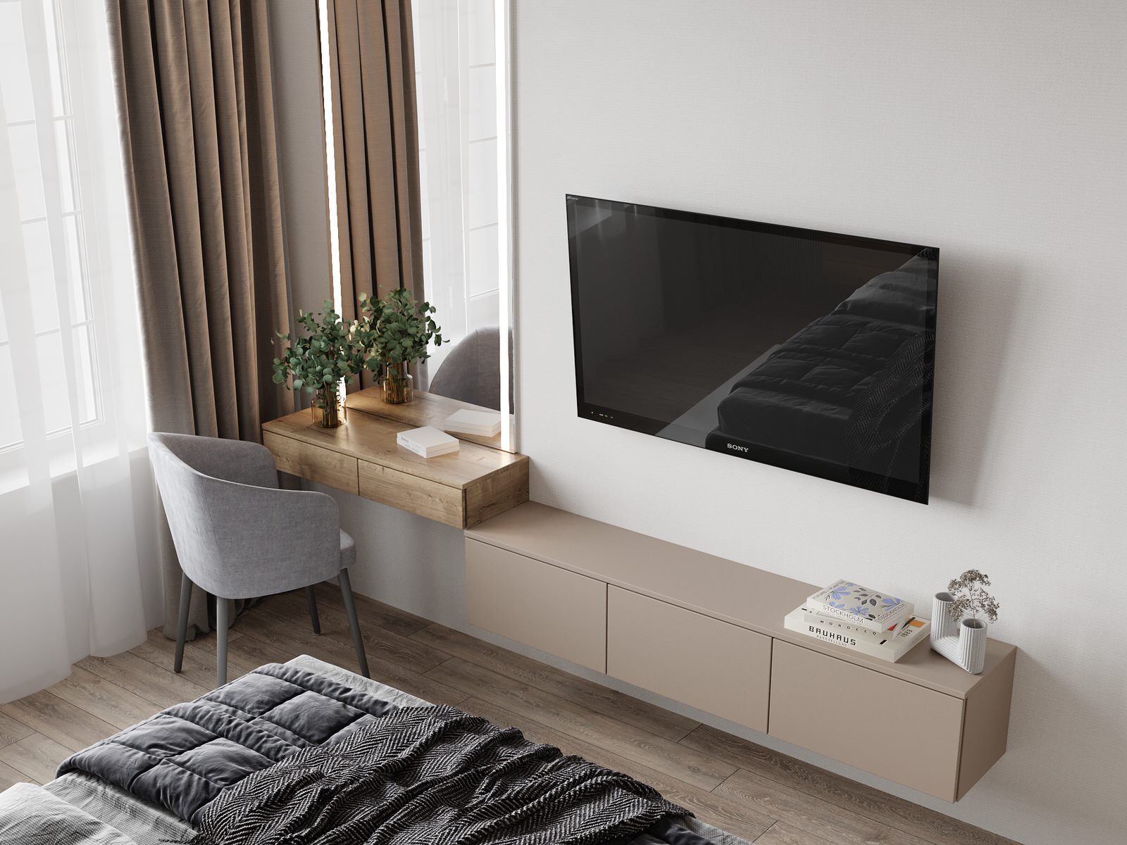 Проект 2х уровневой квартиры