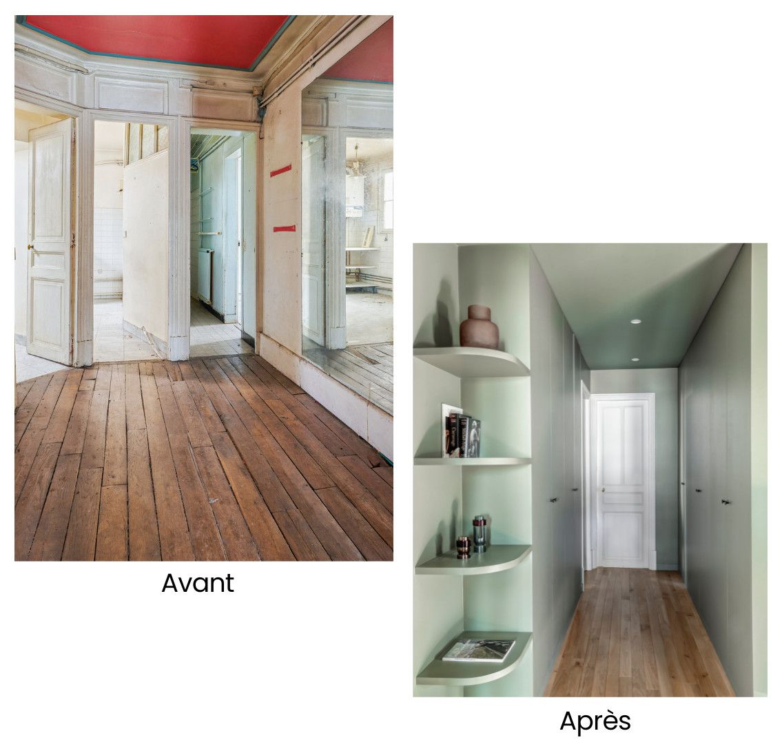 Rénovation totale d'un haussmannien de 80 m²