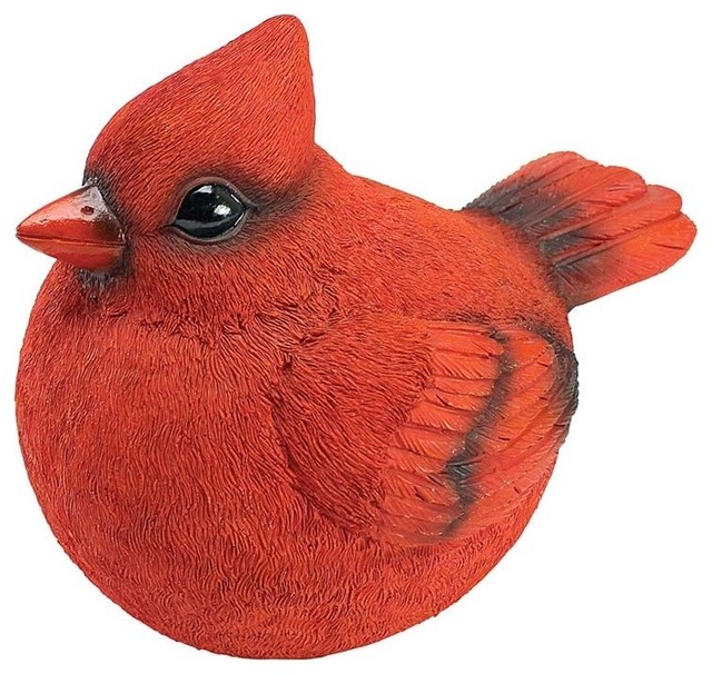 red cardinal garden statue