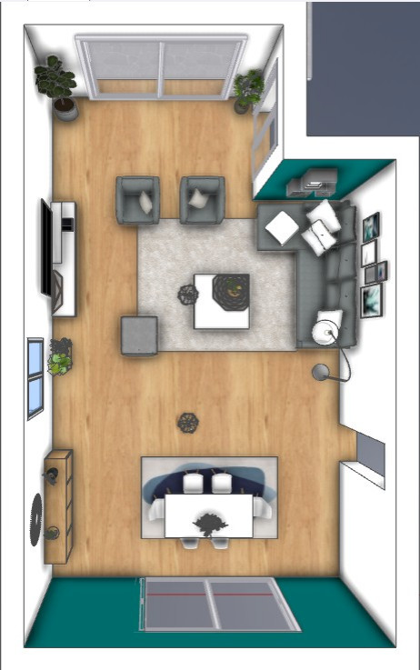 PROPOSTION D'AMENAGEMENT D'UN SEJOUR SALON