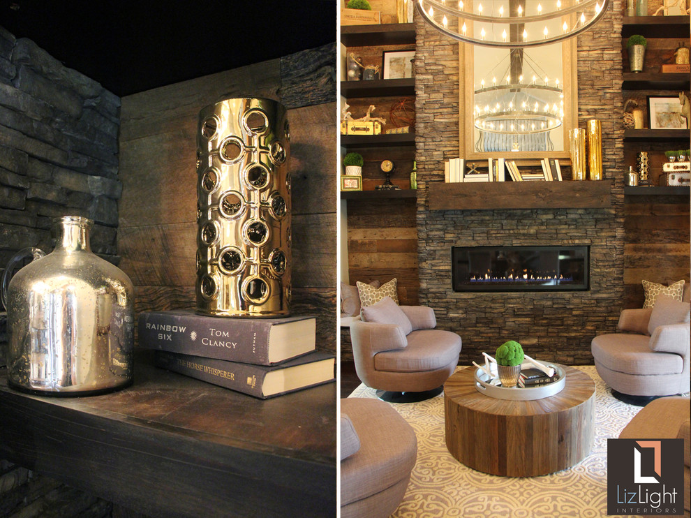 Example of an eclectic entryway design in Austin
