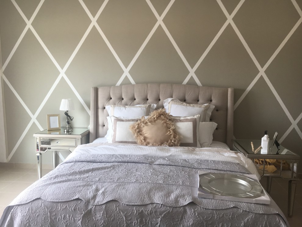 How to put wall art on top of the bed?