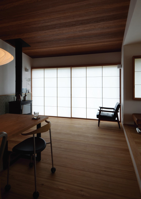 畑田の家 japanisch-modern-wohnbereich