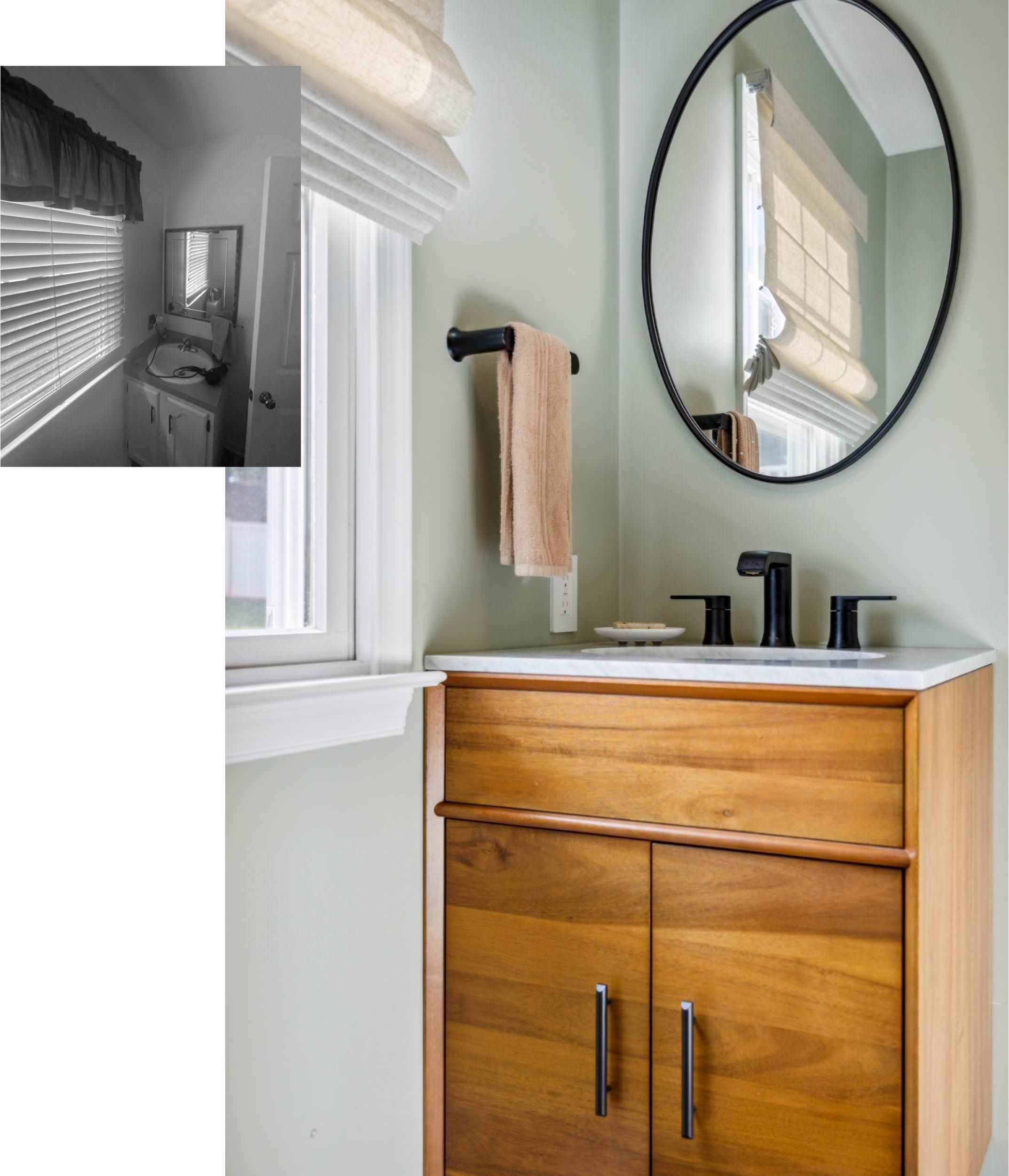 Mid-Mod(est) Powder Room