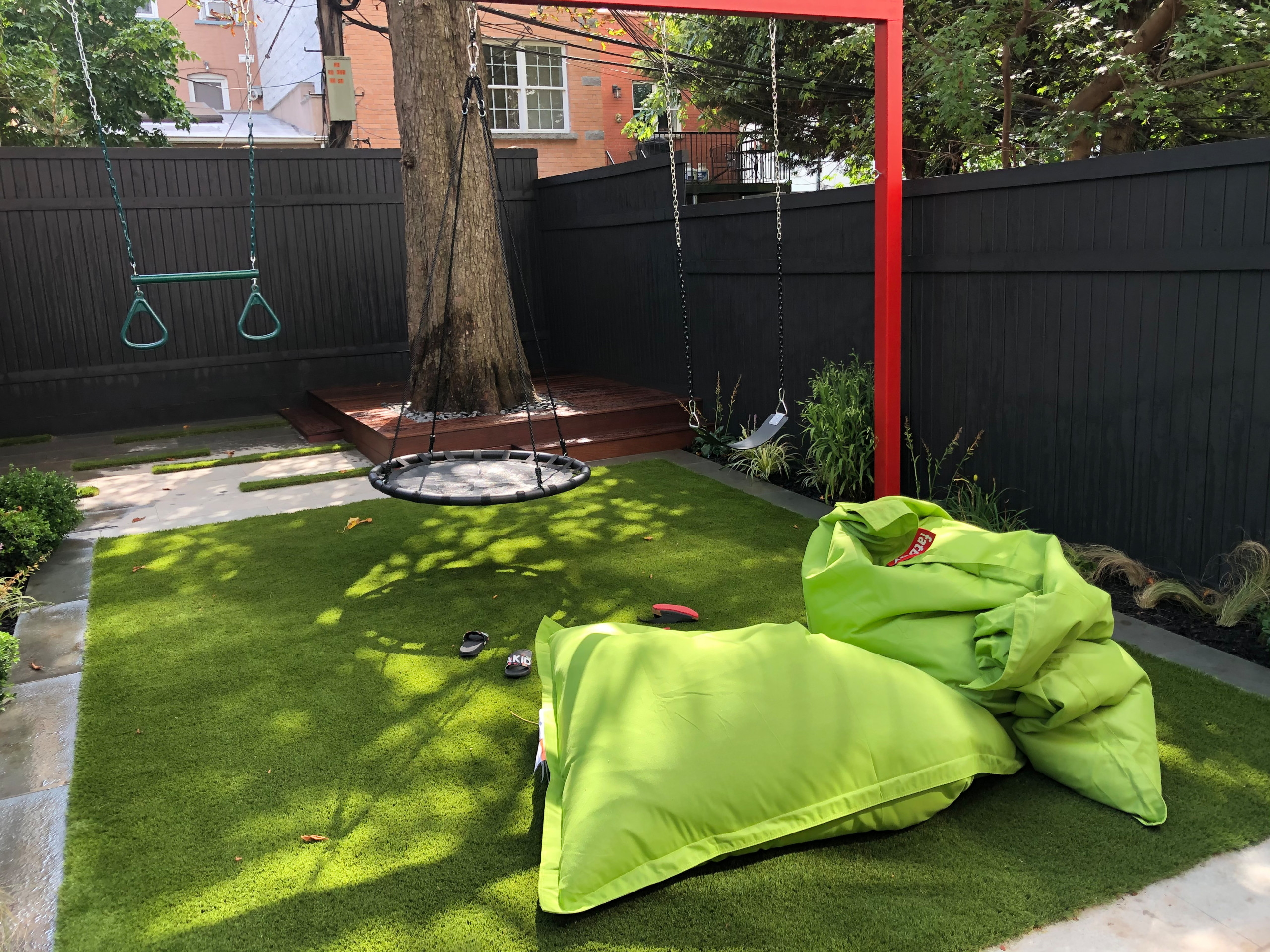 Kids Garden in a Shady  Backyard