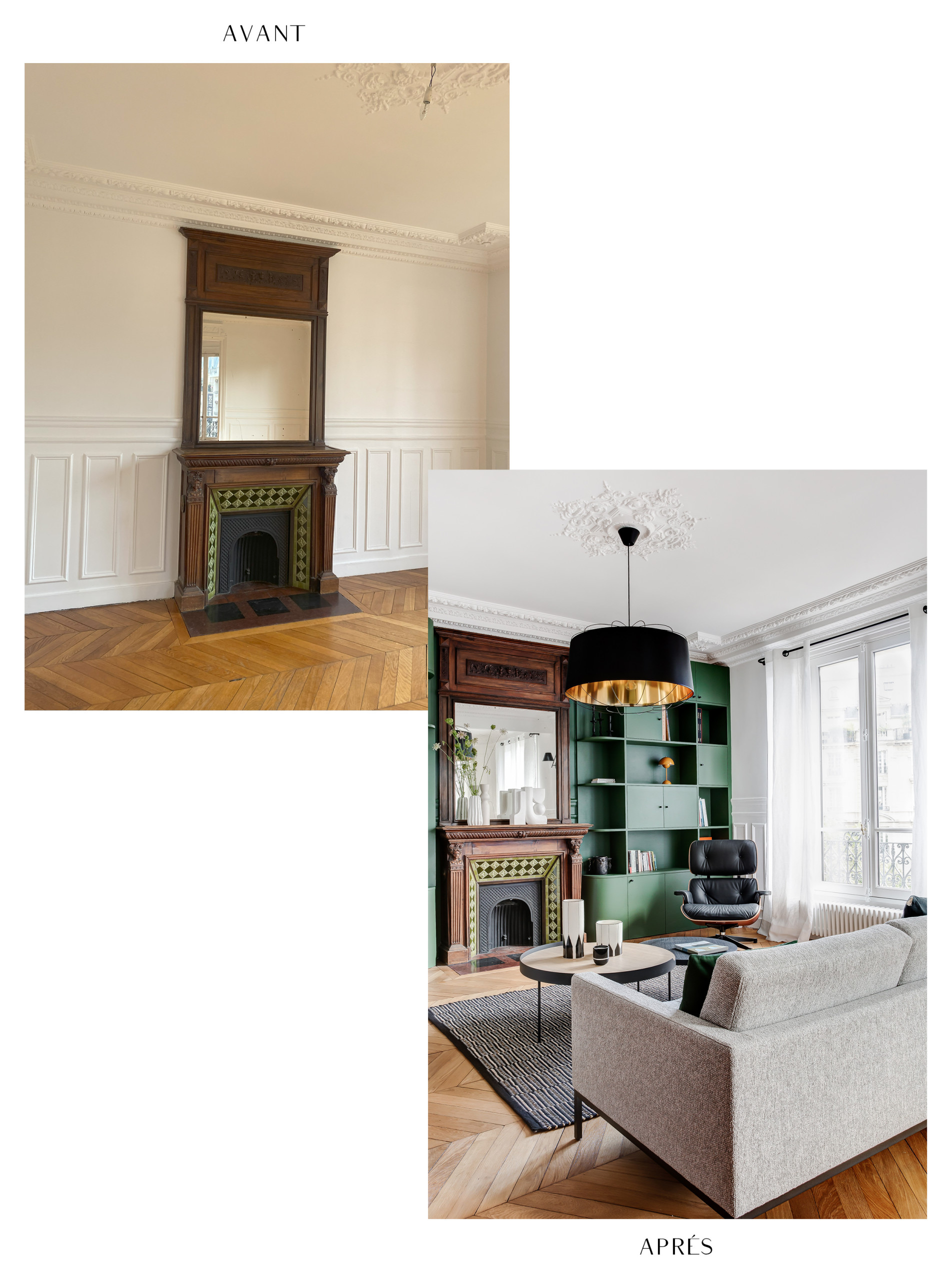 Transformation d'un appartement haussmannien de 120m²