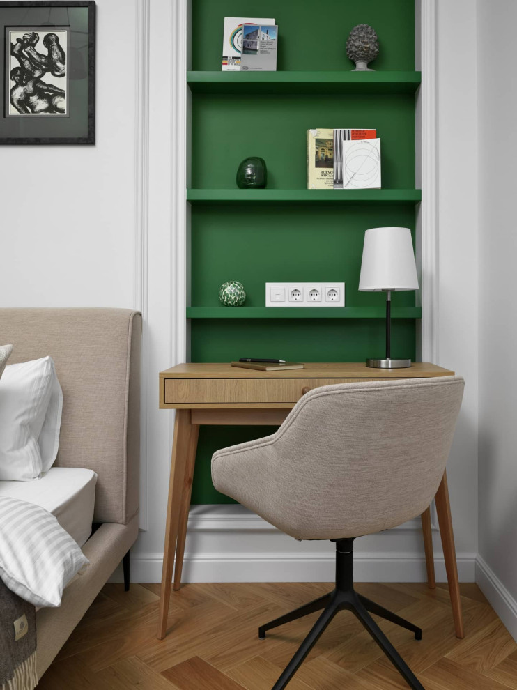 Дизайн и ремонт квартиры в Пречистенском переулке — Зелёный лейтмотив