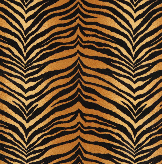 E408 Tiger Animal Print Microfiber Fabric