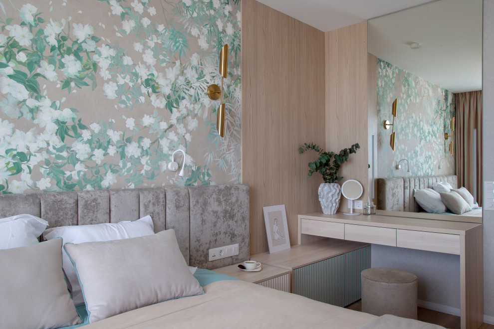 Проект 3-х комнатной квартиры "Лесная Рапсодия". Спальня.