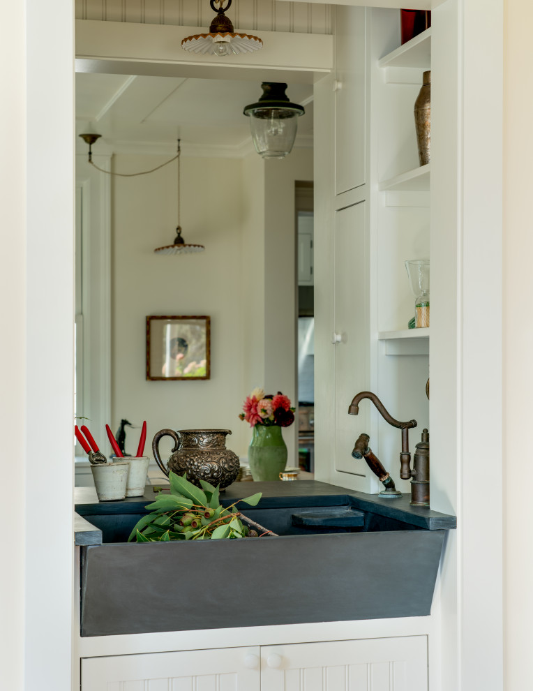 Cottage kitchen photo in Providence