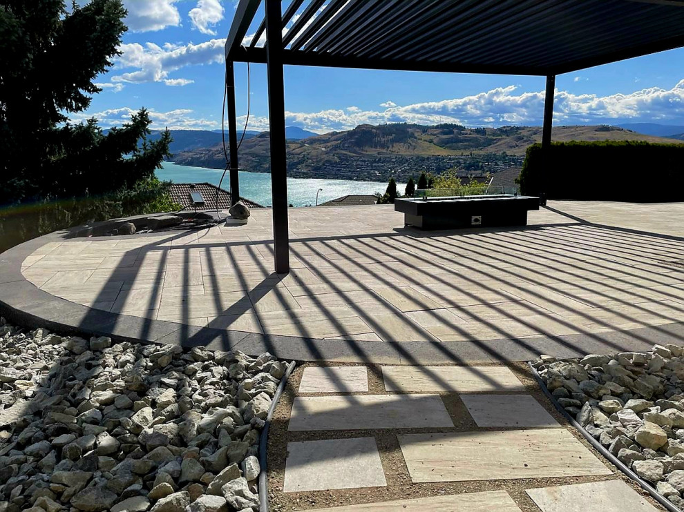 Imrie Outdoor Fireplace and Pergola