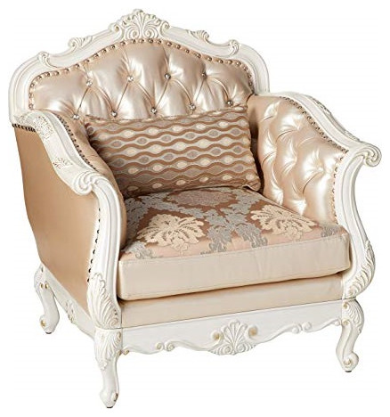 Emma Mason Signature Pacific Living Room Chair w/Pillow in Pearl White