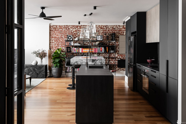 Melbourne Warehouse Conversion industrial-kitchen