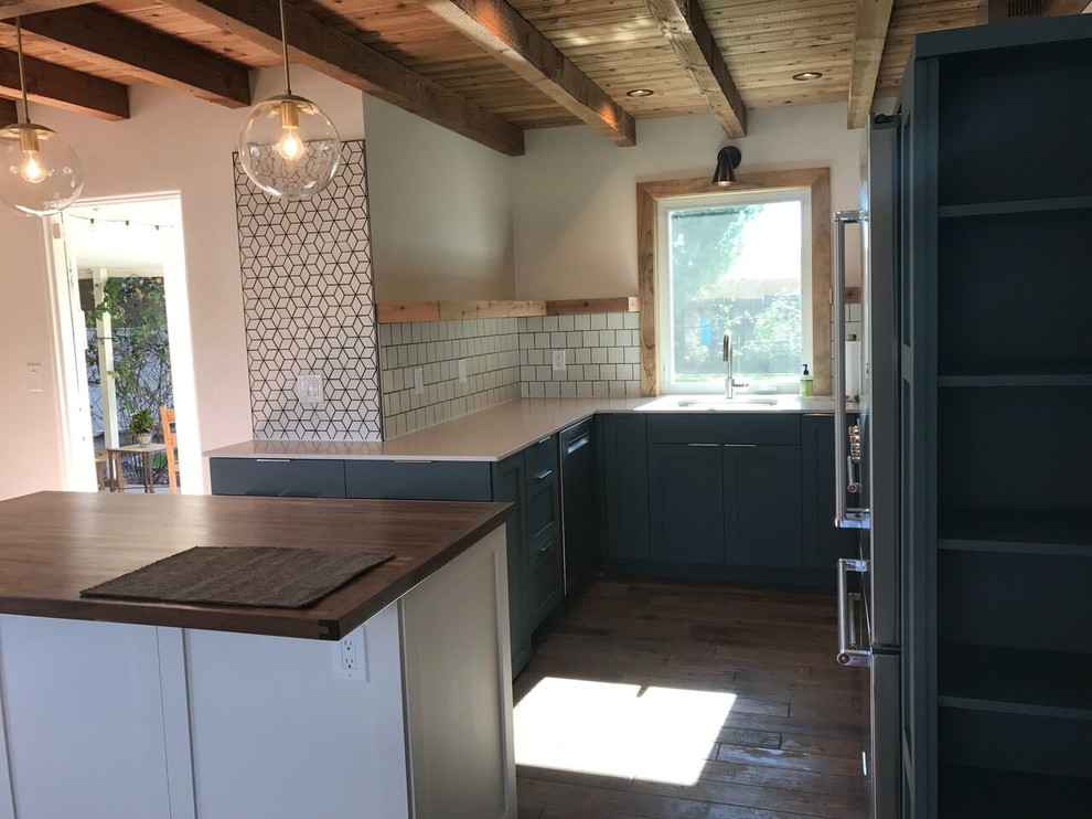 Example of a mountain style kitchen design in Phoenix