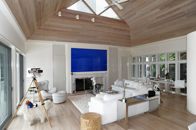 Hamptons Modern Living Room Modern Wohnbereich New