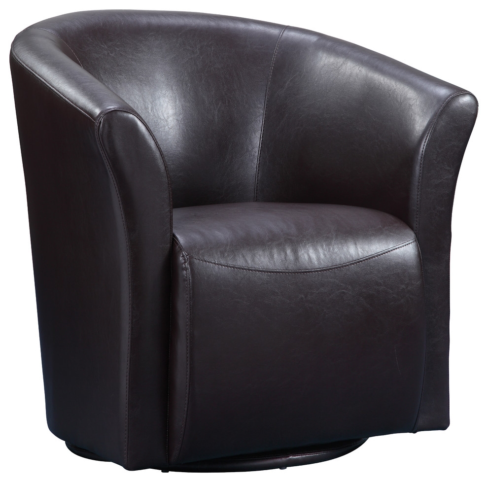 Radford Swivel Chair, Brown