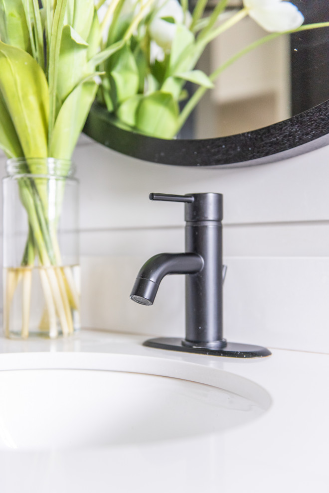 Inspiration for a transitional home design remodel in Toronto