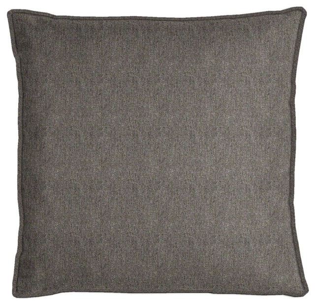 Sunbrella Heritage Granite Throw Pillow Set With Cording Modern