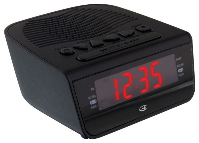 Gpx C224B Digital Am-Fm Clock Radio - Contemporary - Alarm Clocks - by Life  and Home | Houzz