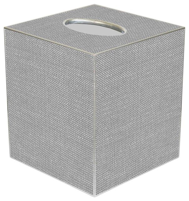 TB8402 - Grey Linen Tissue Box Cover