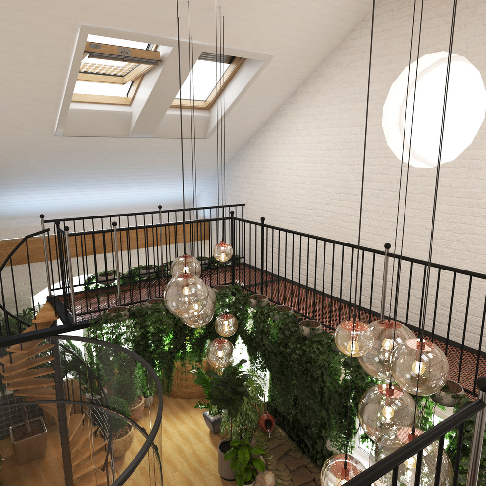 Зимний сад в загородном доме.