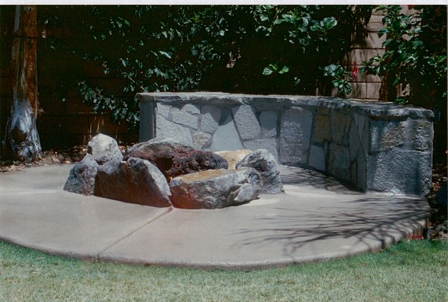Fire pits, Fireplaces and Fire Features contemporary-terrace