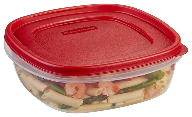 Rubbermaid Easy Find Lids Food Storage Container Racer Red 1 1.5 Gallon