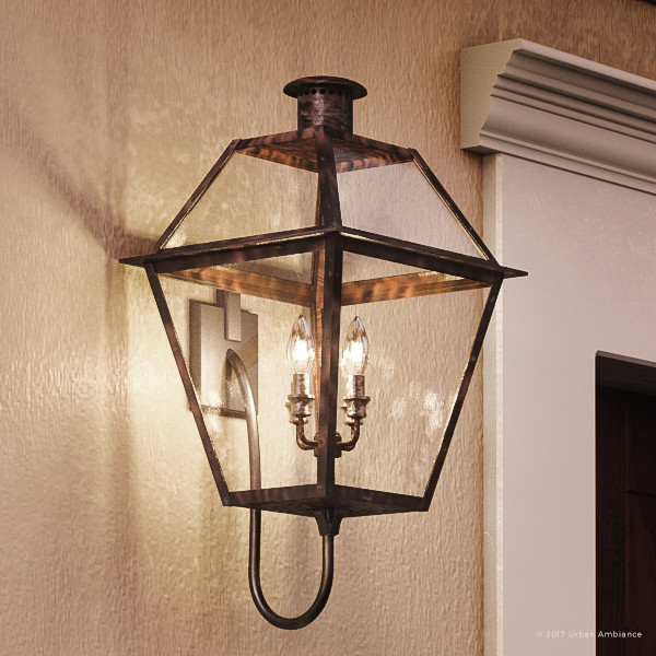 rustic copper wall lights