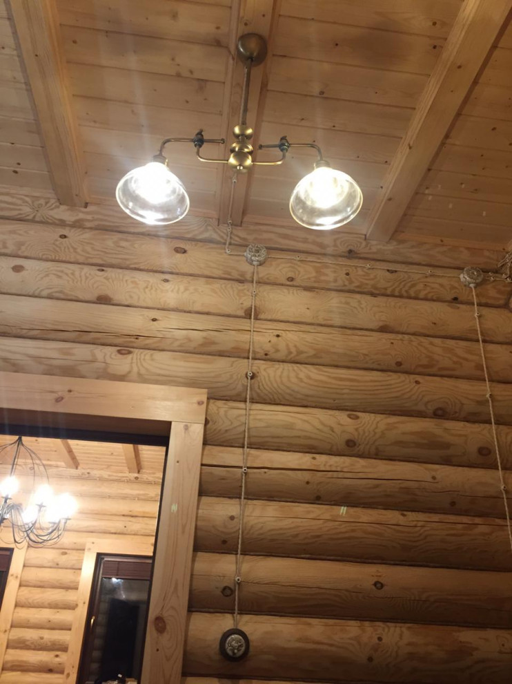 Монтаж электрики в ретро стиле