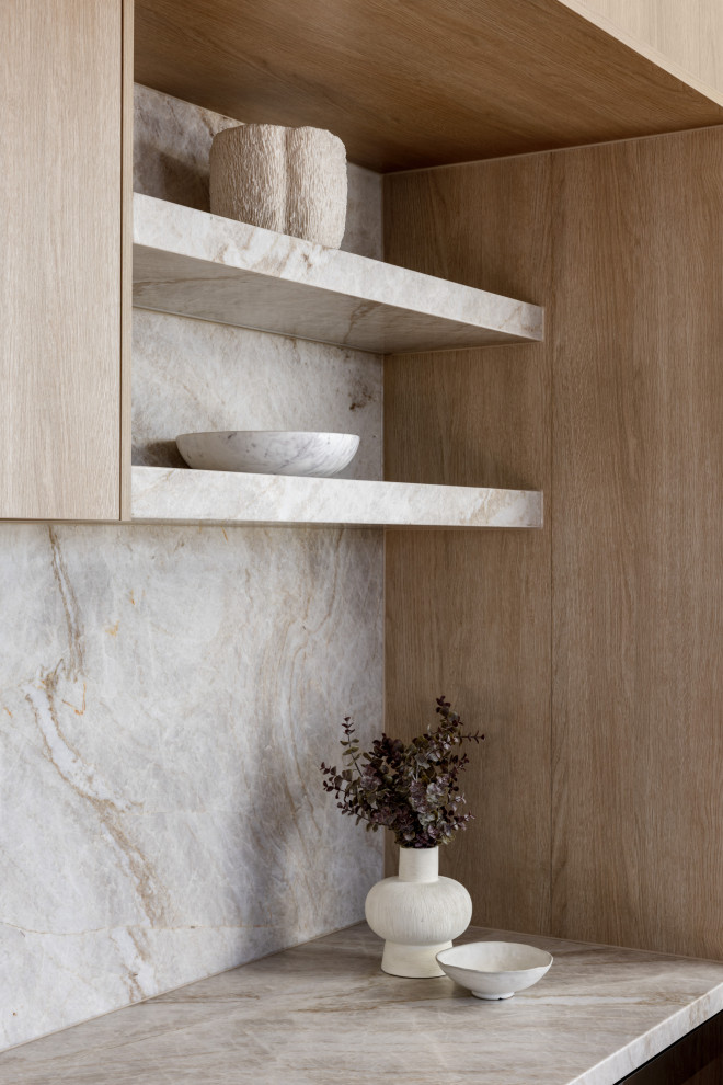 Photo of a mediterranean kitchen in Sydney.