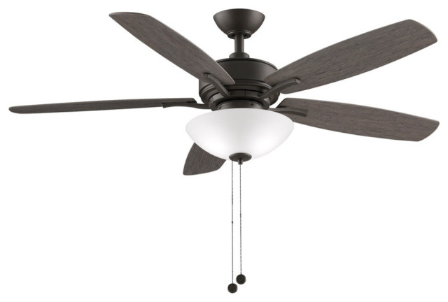 Aire Deluxe - 52" Ceiling Fan in Matte Greige With LED Bowl Light Kit
