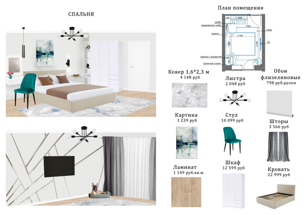 Концепция спальни