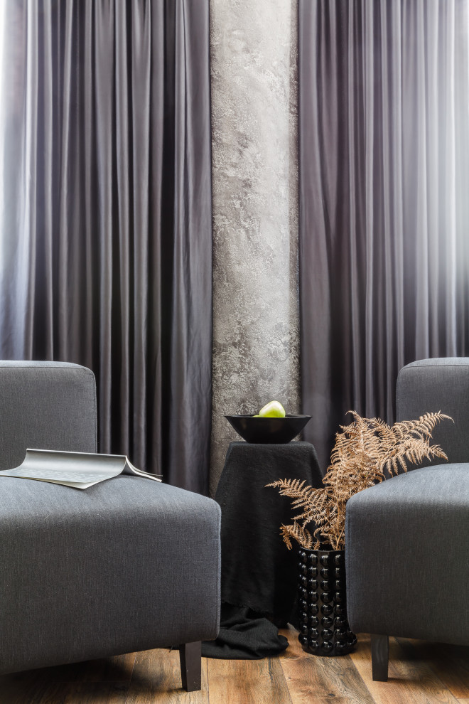 Монохромный интерьер 2-х комнатной квартиры