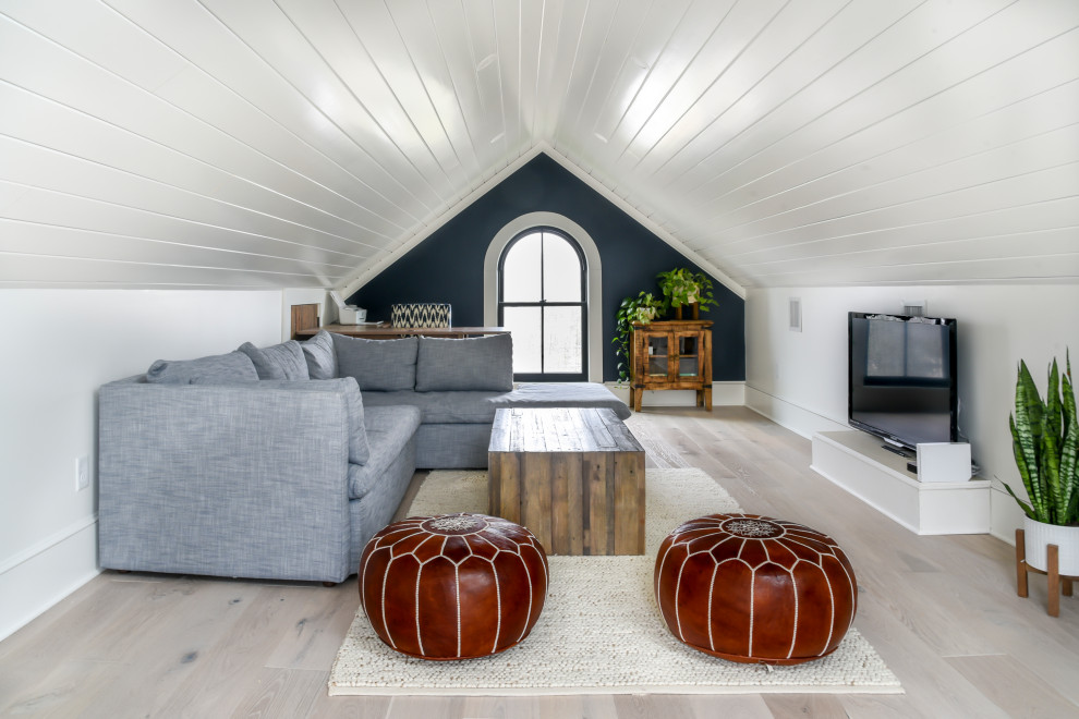 Home office - coastal home office idea in Boston
