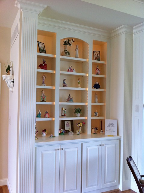Custom Bookcases nyklassisk-vardagsrum