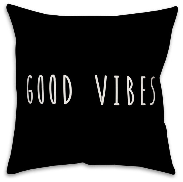 good vibes throw pillow