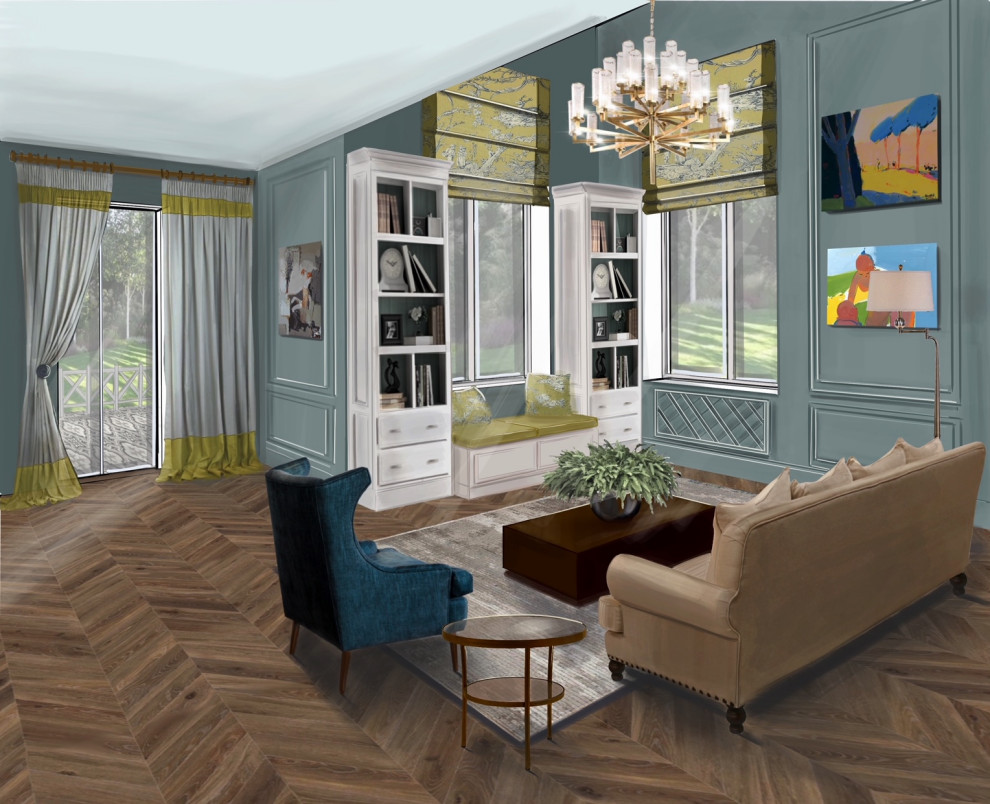 Дом в подмосковье - Гостиная