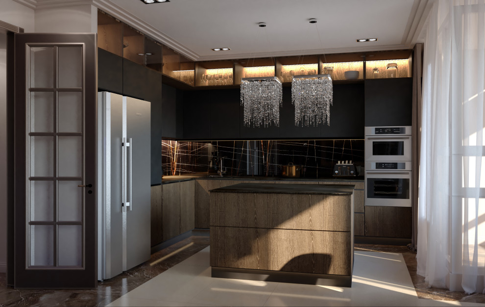 Квартира с комнатами в разный стилях