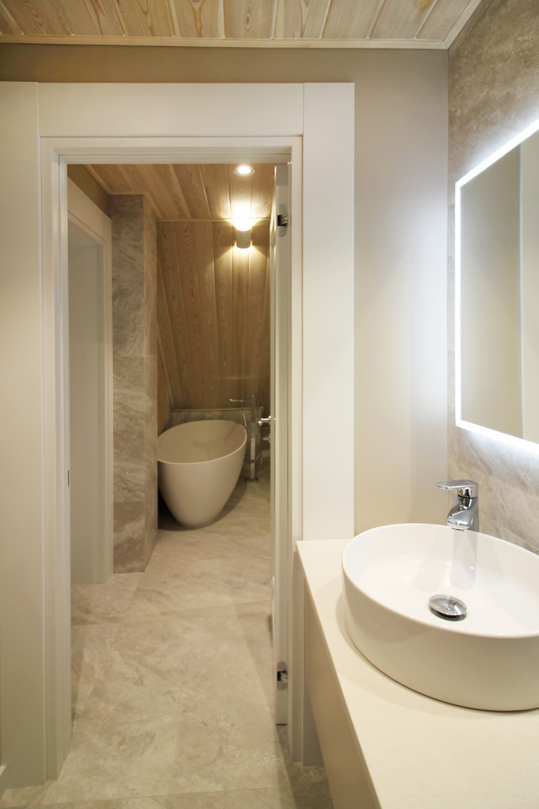 Срубовой коттедж в Рощино