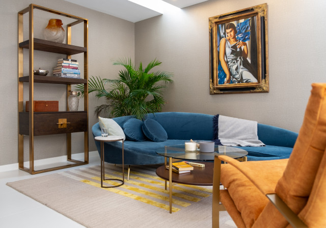 Hampstead New Build Home contemporary-living-room