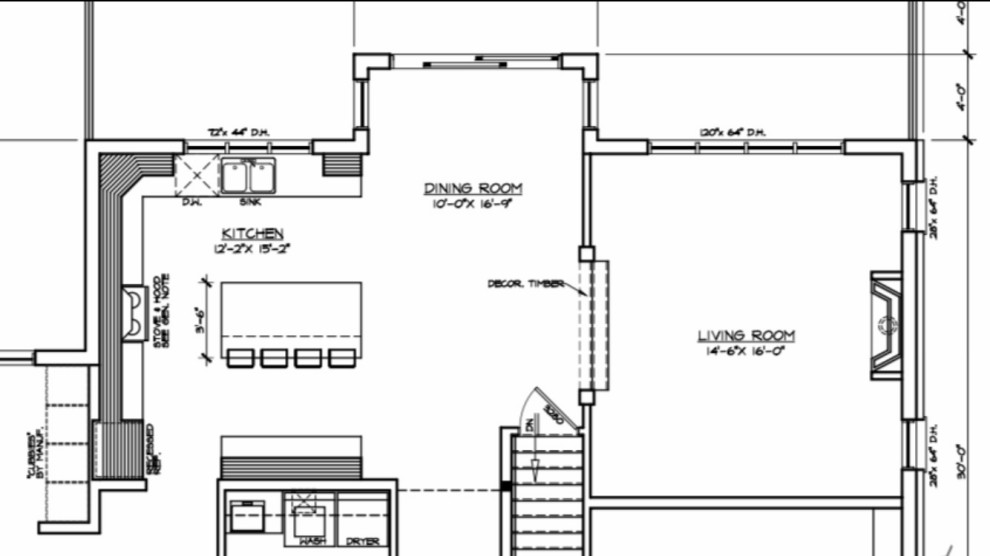 Kitchen/Dining Room Layout