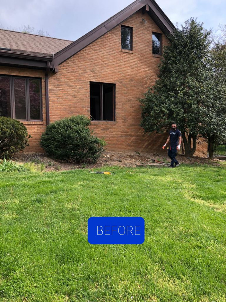 Exterior in-law suite was build