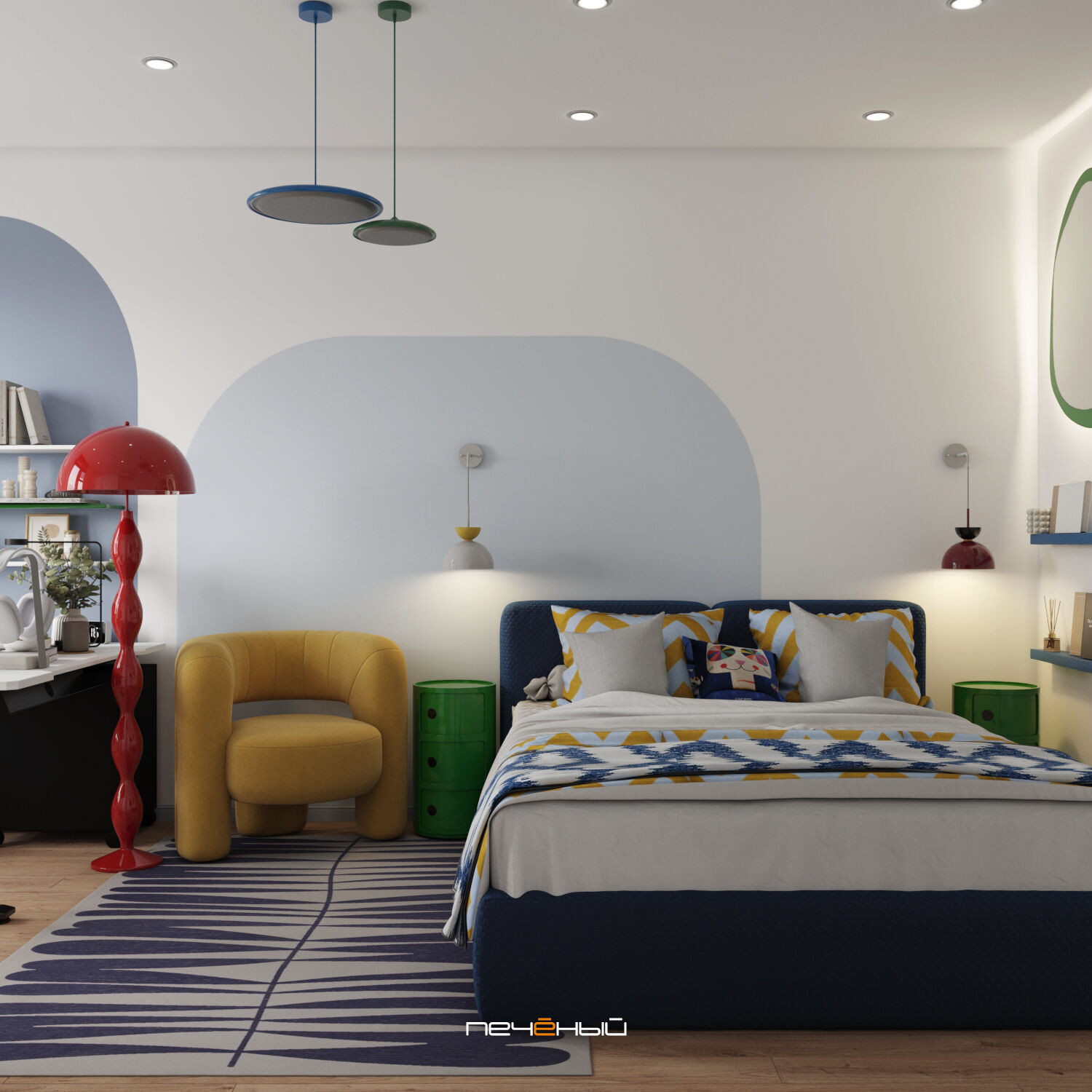 2025 Дизайн 1-комн. квартиры 38 м² в современном стиле, Санкт-Петербург