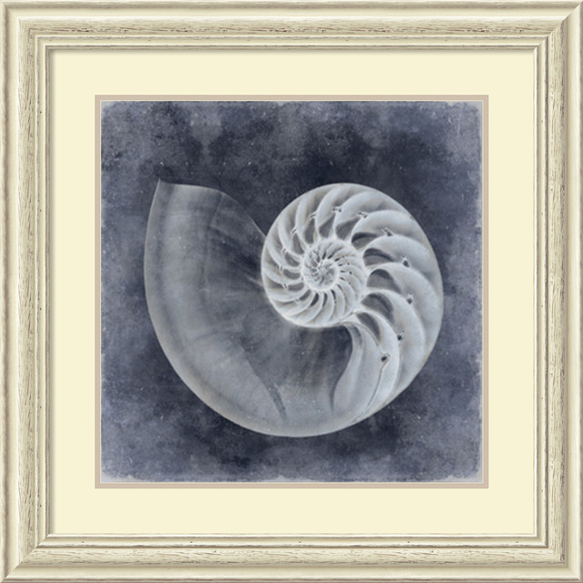 Caroline Kelly 'Ocean Blue IV' Framed Art Print 29 x 29-inch