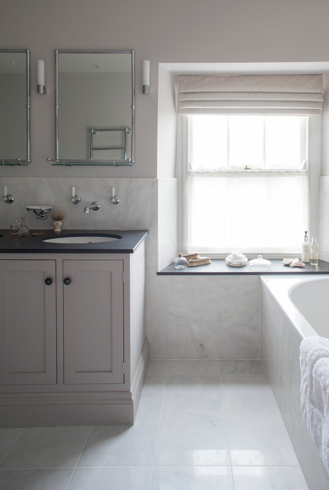 Design ideas for a traditional bathroom in Cornwall.