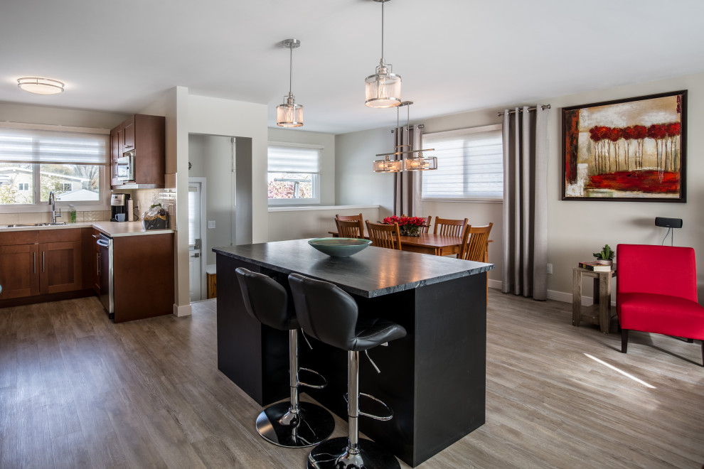 Transitional kitchen photo in Edmonton