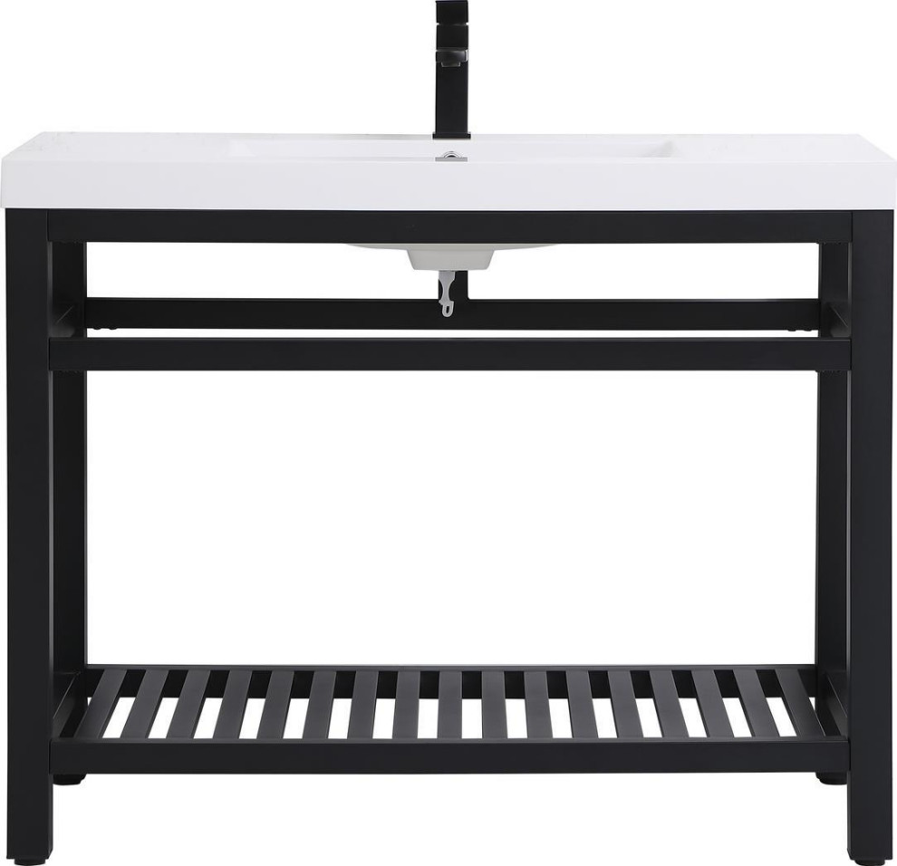 Bathroom Vanity Sink Modern Contemporary Single Black Iron Transitional Bathroom Vanities